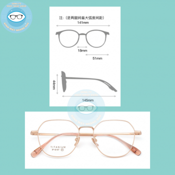 Gọng kính kim loại mã 6147